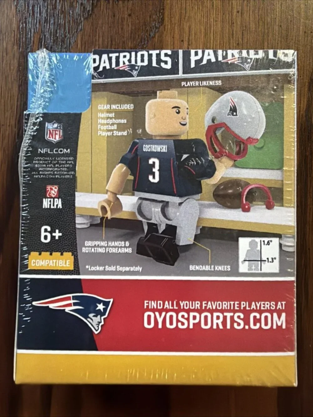 Oyo NFL Team Mini Figure New England‎ Patriots STEPHEN GOSTKOWSKI RARE!